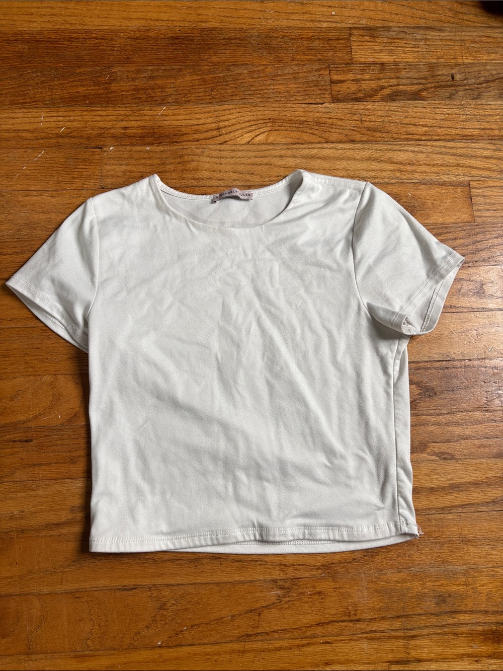 Sincerely Jules White Crewneck Short Sleeve Tee